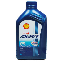 壳牌(Shell)Advance Ultra 10W-40 爱德王子四冲程摩托车机油 1L 欧盟原装进口