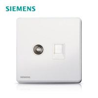 西门子(SIEMENS)睿致钛银86型家用开关电源插座五孔USB一开带16A空调墙壁 电脑+电视 睿致钛银系列