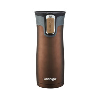 Contigo康迪克 AUTOSEAL WEST Loop 真空保温不锈钢旅行马克杯带 拿铁色 474ml