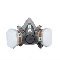 6200面具加6001滤毒盒加5N11棉加501胶盖防尘防毒面具防甲醛喷漆防雾霾PM2.5面罩套装（个）