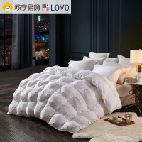 LOVO 暖鹅绒被 雷克雅烫金蓄暖鹅绒被95鹅 220*240cm/填充物1200-1250g