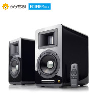 Edifier/漫步者 AIRPULSE A100 无线蓝牙4.1HIFI电视客厅旋钮2.0声道木质有源对箱音箱 黑色