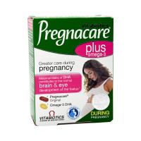 英国进口 薇塔vitabiotics Pregnacare OMEGA-3孕期营养片 DHA+鱼油（28粒+28）