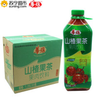 华旗山楂果茶果肉饮料 未加蔗糖1.28L*8瓶