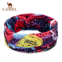 CAMEL骆驼户外头巾 时尚舒适旅行多用男女通用干爽亲肤运动头巾 烟花璀璨