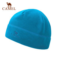 CAMEL骆驼户外抓绒帽 简约复古保暖户外运动抓绒帽 蔚蓝 均码