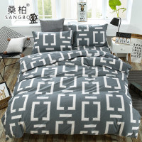 桑柏 全棉活性印花四件套纯棉床上用品200×230cm 柏拉图
