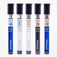 日本ZEBRA斑马自动铅笔笔芯P-LD10活动铅芯2B不易断芯0.7/0.5/0.3 黑色