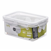 普业 550ML长方形水果食品保鲜盒 PY-1205 白色