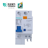 天正电气 DZ47LE-32 2P 30mA 热磁式 230VAC 01070020379 微型漏电保护断路器