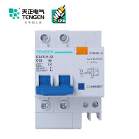 天正电气 DZ47LE-32 2P 30mA 热磁式 230VAC 01070020395 微型漏电保护断路器
