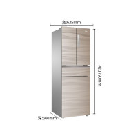 海尔（Haier） 305升对开四门冰箱家用节能电冰箱 BCD-305FDGS