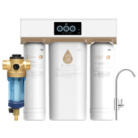 全屋净水套装3M厨下式家用直饮净水器R8-39G纯水机净水机+40GL前置过滤器套装
