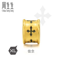 周生生(CHOW SANG SANG)Charme 黄金手链信念XL足金串珠86640C定价 默认尺寸