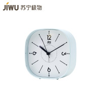 苏宁极物 日式极简静音闹钟学生儿童闹钟简约静音闹钟 松石绿