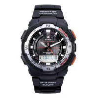 卡西欧(CASIO)男士手表 户外多功能登山防水运动数字电子表男100m防水 SGW-500H-1B SGW-500H-1B