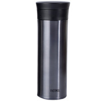 膳魔师(THERMOS) 不锈钢保温杯男女茶杯带茶隔车载高真空水杯创意刻字定制TCMA-550 颜色随机550ml 黑色