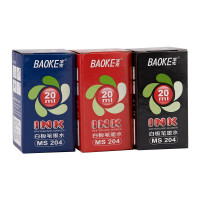 宝克(baoke) MS205记号笔墨水瓶装记号笔用墨水补充液 黑红蓝 20ml/瓶 黑色单瓶