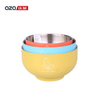 QZQ 庆展 乐活宝宝13cm双层彩云碗（304）