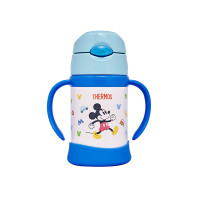 THERMOS 膳魔师 真空不锈钢吸管杯儿童保温杯 FHI250DS-LB