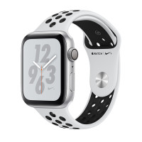 苹果Apple Watch Series 4GPS 银色铝金属表壳搭配顶峰白色 NIKE 44mm