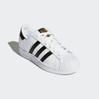 阿迪达斯儿童(ADIDAS KIDS)三叶草大童 金标贝壳头板鞋 青少年鞋C77154 FTWR白/一号黑/FTWR白 3
