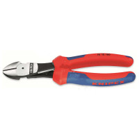 凯尼派克 KNIPEX 74 12 160160mm省力型斜口钳（双色双重材料手柄，抛光头部）