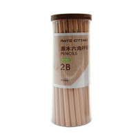 欧标(MATE-IOT) B1402原木六角杆铅笔 书写笔素描彩绘画笔 2B学生考试专用笔 50支装 2B