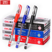 得力(deli)6600ES中性笔0.5mm (黑色)12支/盒 一盒装 黑色