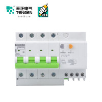 天正电气 TGBHLE-63 空气开关 4P D63A 30mA 335022300678 微型漏电保护断路器