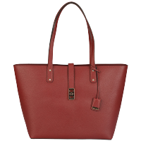 MICHAEL KORS 迈克·科尔斯 MK女包KARSON系列皮质女士手提单肩包 酒红色