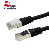 酷比客(L-CUBIC) LCLN6RRECS cat6屏蔽无氧铜宽带路由器电脑网络连接线六类千兆网线 灰色40米