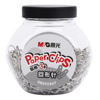 晨光(M&G) ABS92867 糖果罐装3号回形针（镀镍） 200只/罐 银色