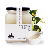北大荒 东北黑蜂 冰天雪蜜 椴树成熟蜜 纯蜂蜜500g 玻璃瓶装纯蜂蜜压榨蜜团购礼品