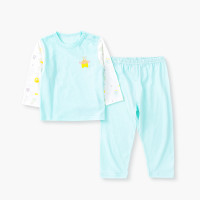 优简(BEST JANE) 优简 宝宝春夏装套装小孩衣服男女宝宝套头家居服两用档 浅粉绿 110cm