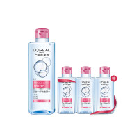 欧莱雅(LOREAL)三合一卸妆洁颜水套组（洁颜水 倍润型 400ml+倍润型95ml*3）