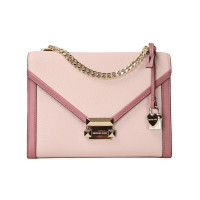 迈克·科尔斯(MICHAEL KORS )Whitney 中号 欧美时尚 mk 牛皮女包 单肩包手提包斜挎包 浅粉色拼色30H8TWHL3O-612