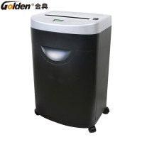 金典(GOLDEN)GD-615D碎纸机 碎纸15张 34L大容量纸筒 4级保密2*10mm碎纸效果 文件粉碎机办公碎纸