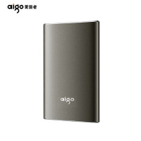 爱国者（aigo）S01 1TB USB3.0 黑色 固态(PSSD)移动硬盘 金属抗震防摔 名片大小