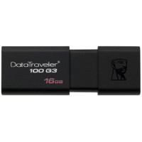 金士顿（Kingston） U盘 DT 100G3 16GB USB3.0 高速车载U盘 黑色/