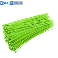 【苏宁自营】保拉(Paola) 绿色优质尼龙扎线带3.6×250mm（100根）捆/绑/理/束线带 5867