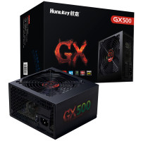 航嘉 GX500白牌WD500K金牌 额定500W静音节能台式机电脑游戏电源