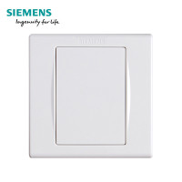 西门子(SIEMENS)开关插座面板86型品宜雅白家用五孔USB一开带16A空调墙壁 空白面板 品宜雅白系列