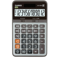 卡西欧（CASIO）AX-120B 商务计算器 中型机 灰色 AX-120S升级款