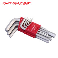 力易得（ENDURA）9件套公制标长平头内六角 内六角扳手组套 E1553
