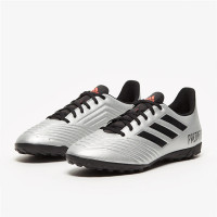 阿迪达斯官方 adidas 猎鹰系列 PREDATOR 19.4 TF 碎丁 人工草 男子足球鞋F35634 银色 41码