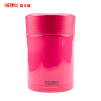膳魔师(THERMOS)焖烧杯/罐TCLA-470S保温杯饭盒316L不锈钢470ML自带餐具西瓜红CRB家用/通用 西瓜红CRB 470ml