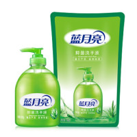 蓝月亮 清洁抑菌滋润保湿洗 手 液（芦荟）套装 1+替换装 500g+500g
