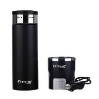 特美刻汽车杯电热水杯不锈钢保温杯 3200U 350ML 黑色