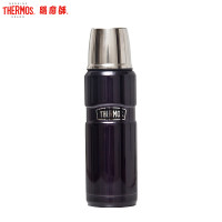 膳魔师(THERMOS)高真空不锈钢保温杯户外旋盖式保冷杯水瓶SK-2000车载杯470ml 家用/旅行/通用 深蓝色MB 470ml